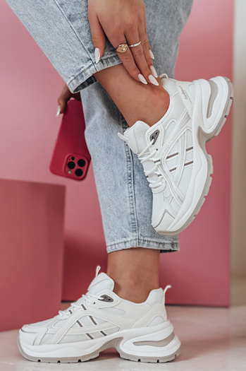 MODERMAX ženske bele superge Dstreet ZY0898