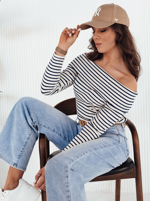 Ženska elegantna bluza TESSO Barva Mornarica DSTREET RY2350