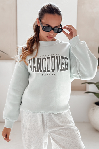 Ženska majica brez kapuce VANCOUVER mint Dstreet BY1226