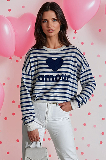 Ženski pulover NOVES blue Dstreet MY2321