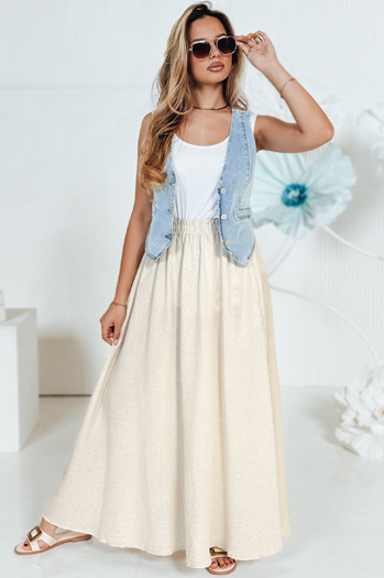 Spódnica CISTAL beżowa Dstreet CY0452