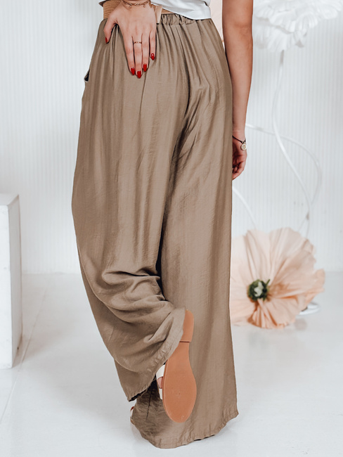 Ženske hlače MIRELOU brown Dstreet UY2714