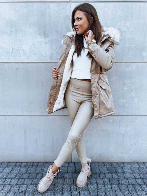 Ženska zimska jakna VIXEN Barva Bež DSTREET TY3873