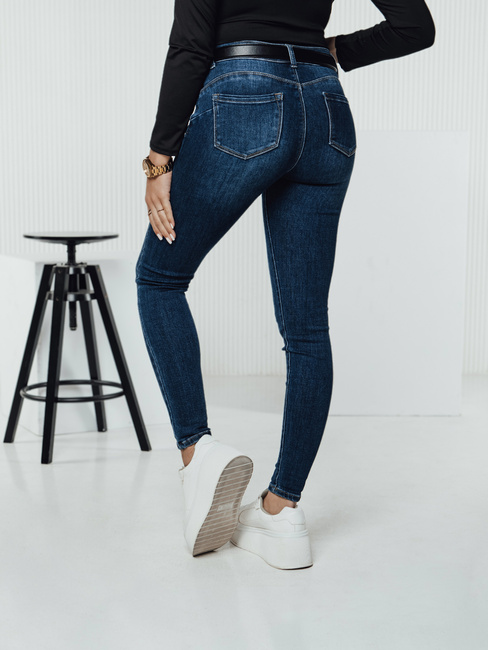 Ženske jeans hlače DIVETTI mornarsko modra Dstreet UY2330