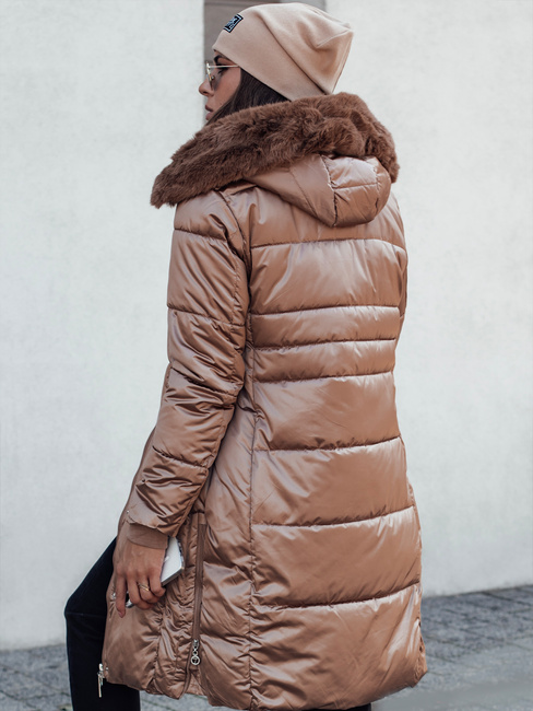 Ženska ULTRAWAY prešita jakna s kapuco rumena Dstreet TY4644