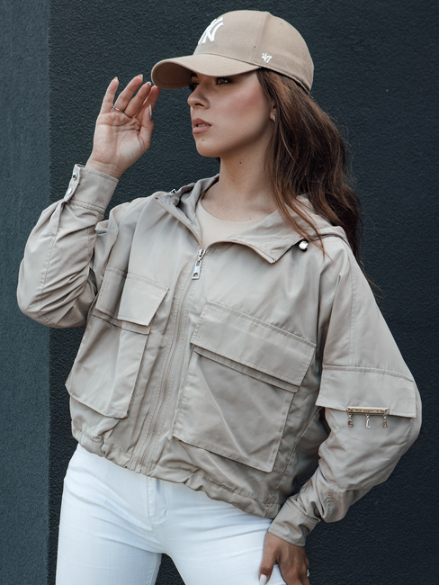 Kurtka damska przejściowa BUNOL beżowa Dstreet TY4468