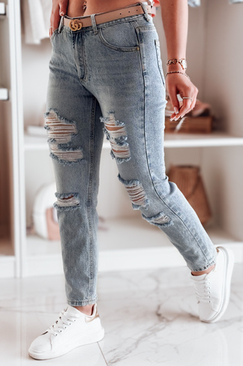 Ženske jeans hlače regular fit DESTINA blue Dstreet UY2447