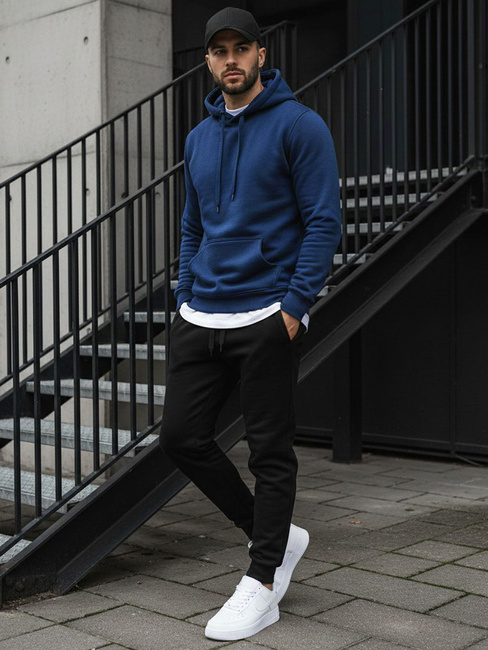 Moška jopa s kapuco Barva Modra DSTREET BX4684