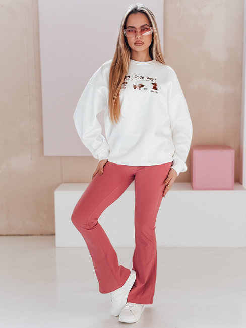 Ženska bluza prevelike velikosti z jazbečarji JAMNIKOVE bela Dstreet BY1498