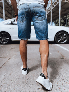 Moške jeans kratke hlače Barva Modra DSTREET SX2165_3