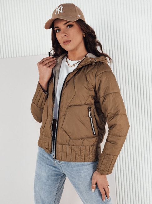 Ženska prehodna jakna FALES Barva kamela DSTREET TY4206