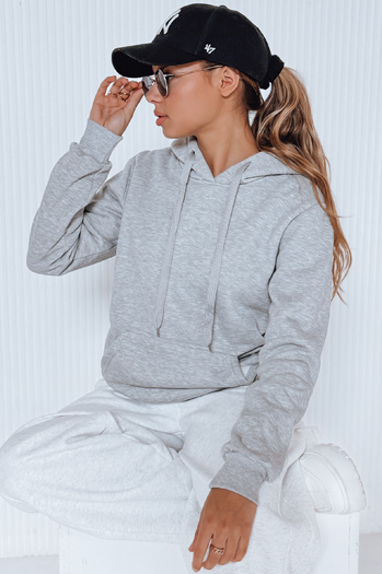 Ženska jopa s kapuco BASIC Barva siva DSTREET BY0155