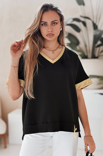 Ženska bluza SHINE LOVE črna Dstreet RY2912