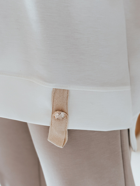 Ženska bluza SHINE LOVE oversize bela Dstreet RY2913