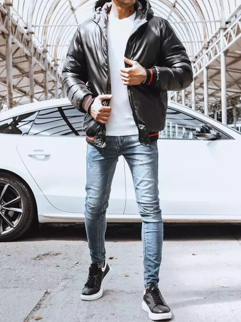 Moška zimska jakna temno-siva Dstreet TX4198