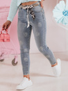 Ženske jeans hlače s pasom CRYSTALUX blue Dstreet UY2427