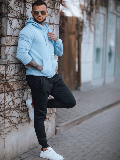 Moška gladek jopa Barva Modra DSTREET BX4246z