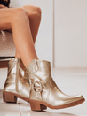 Ženski kavbojski škornji z zlato zaponko Dstreet ZY1270