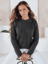 Ženski pulover BRAVINA temno siv Dstreet MY2526