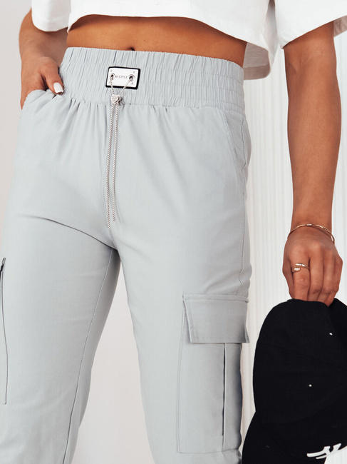 Ženske hlače casual MAREN Barva siva DSTREET UY2068