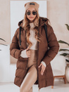 Ženska zimska jakna s kapuco GABRIELLE rjava Dstreet TY4919