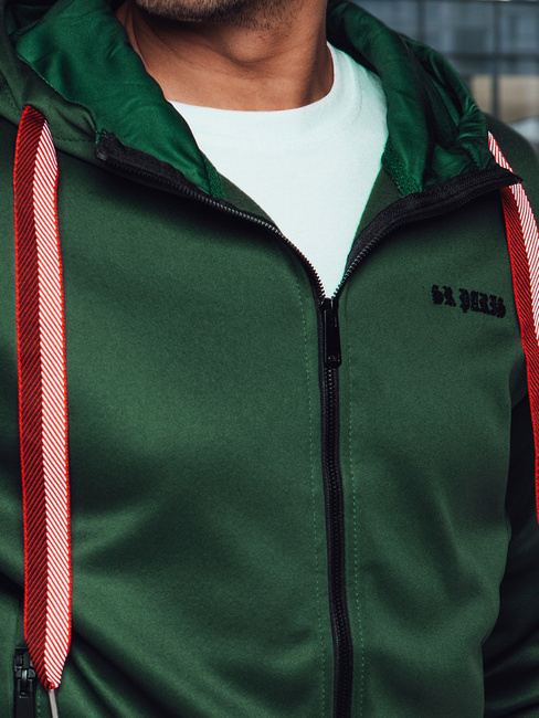 Moška jopa s kapuco zelena Dstreet BX5860