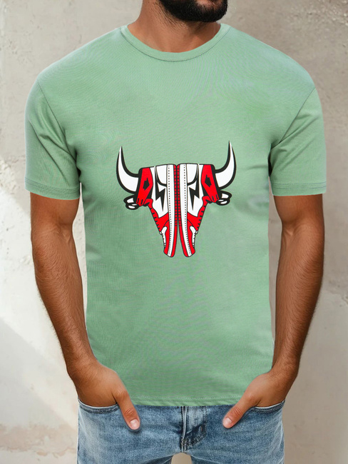 Moška majica s potiskom Barva Svetlo zelena DSTREET RX4930