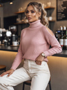 Ženski pulover z ovratnikom ARIEL Barva Roza DSTREET MY1702
