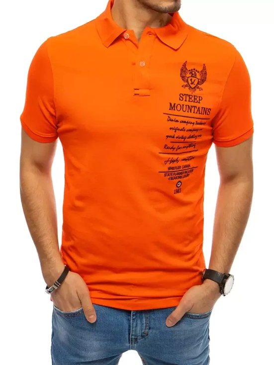 Moška polo Barva Oranžna DSTREET PX0479