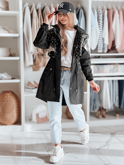 Ženska prehodna jakna parka FERIPARKA black Dstreet TY4875