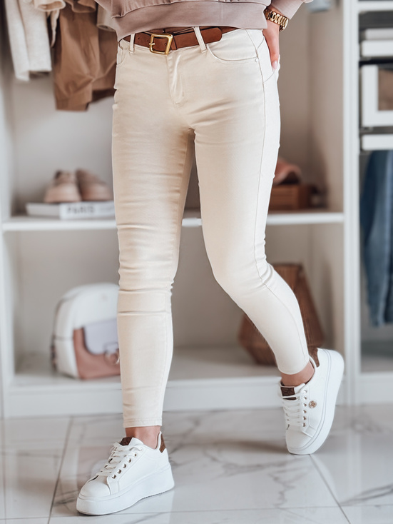 Ženske jeans hlače LODGE beige Dstreet UY2434