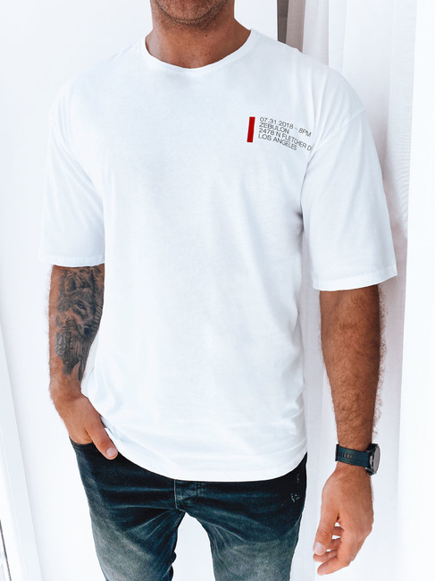Moška majica s potiskom Barva Bela DSTREET RX5302