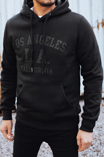 Moška izolirana majica s kapuco črna Dstreet BX5918