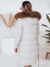 Ženska prešita zimska jakna s krznom STYLEBELLA white Dstreet TY4610