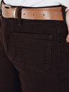 Kavbojke s širokimi nogavicami rjave barve Dstreet UY2842