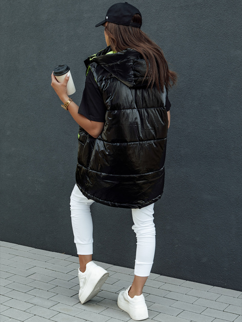 Kamizelka damska pikowana MAYLO czarna Dstreet TY4521