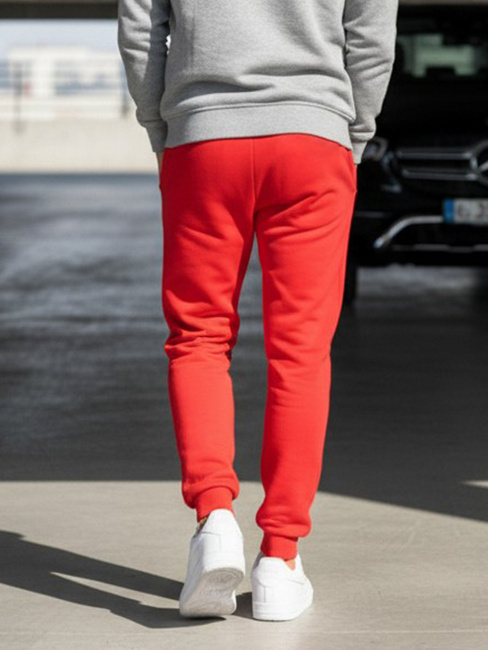 Moške spodnji deli trenirke Barva rdeča DSTREET UX2708