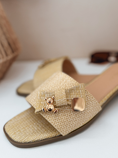 Ženske japonke TEDDYLUXE beige Dstreet ZY0955