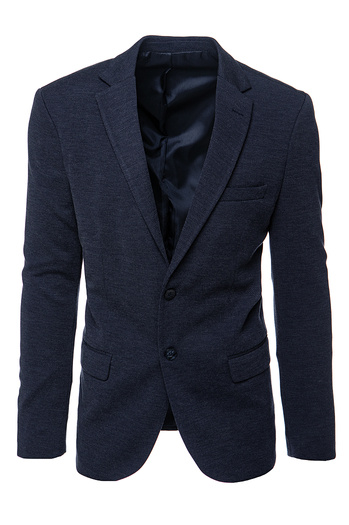 Moški modri blazer z enojno naramnico Dstreet MX0634