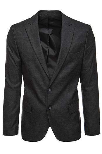 Moški enonadstropni blazer črne barve Dstreet MX0626