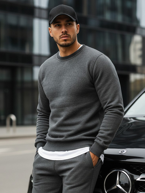 Moška gladek jopa Barva Antracitna DSTREET BX2405