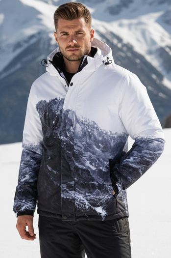 Moška zimska smučarska jakna mornarsko modra Dstreet TX5125