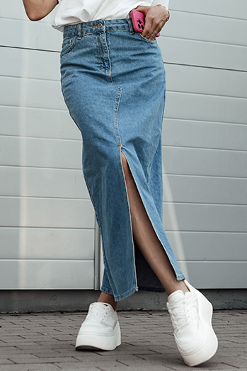 Džins krilo VIRTON modro Dstreet CY0465