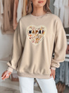 Ženska bluza prevelike velikosti s srcem SERDUCHOVA beige Dstreet BY1442