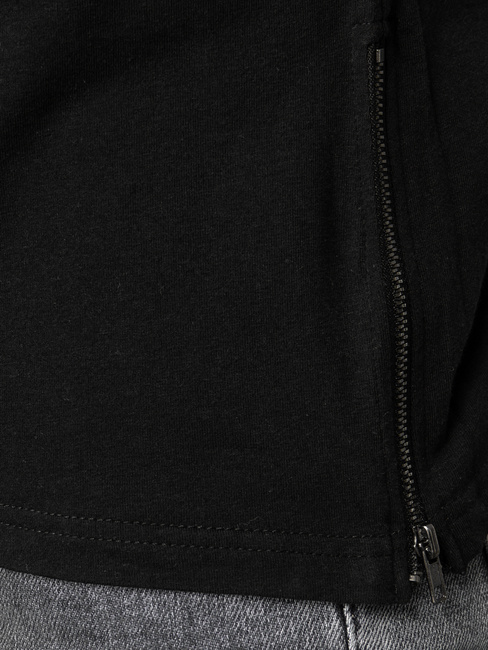 Moška majica z dolgimi rokavi Barva Črna DSTREET LX0559