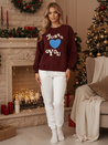Ženska bluza FEELME burgundska Dstreet BY1474z
