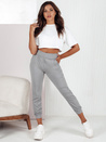 Ženske hlače FASHIONCORE sive barve Dstreet UY2158