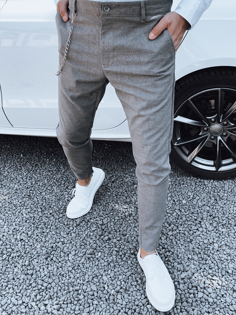 Moške temno sive hlače Dstreet UX4409