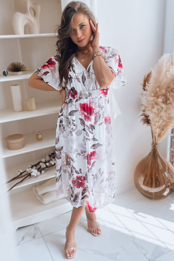 Obleka midi LUNNA Barva Bela DSTREET EY2318