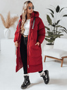 Ženska zimska dolga prešita jakna COZYSEASON maroon Dstreet TY4955
